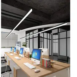 L офисная люстра светодио дный лента креативная личность полосы лампы современный минималистичный интернет кафе работа Конференц-зал огни