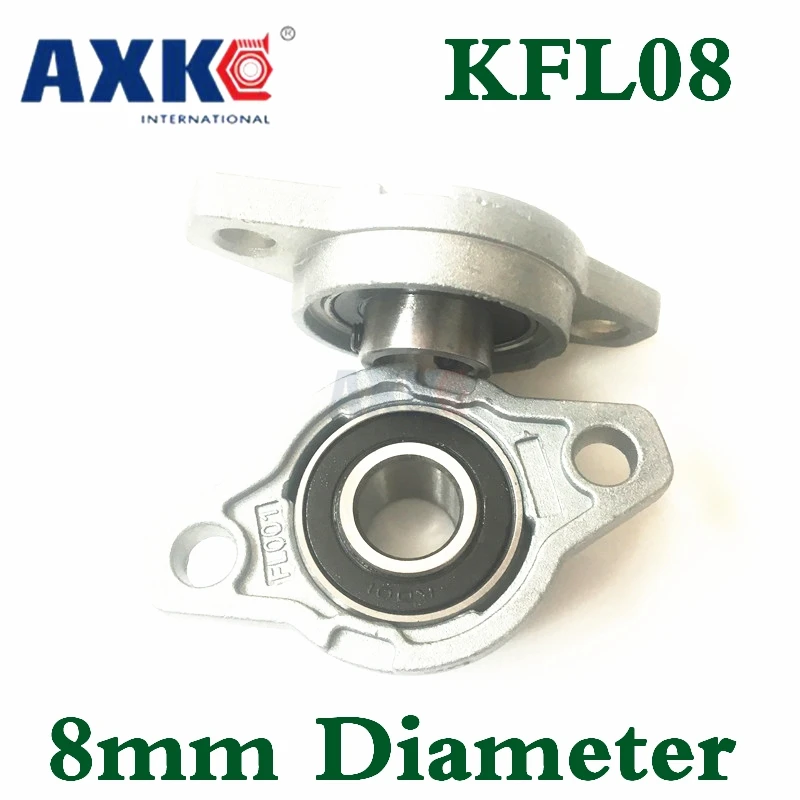 Axk 10 шт. Kfl08 Fl08 фланцевый подшипник с блоком подушки 8 мм Калибр цинковый сплав