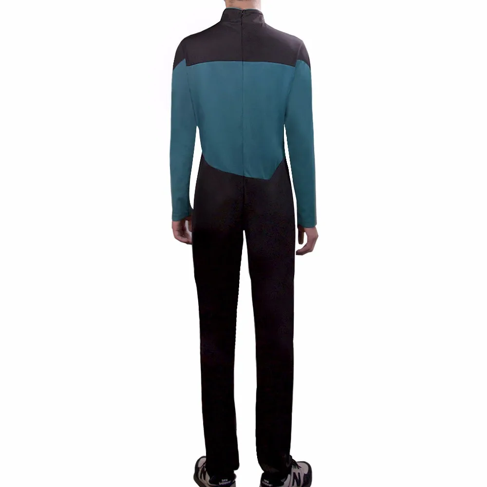 Star Trek Jumpsuit Cosplay Costume Blue Halloween Uniform For Women Men (3)