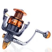 Nunatak New Arrival Metal Spinning Fishing Reel Coil carretilha pesca 6000 Series 12+1BB 5.1:1 molinete pesca Wheel