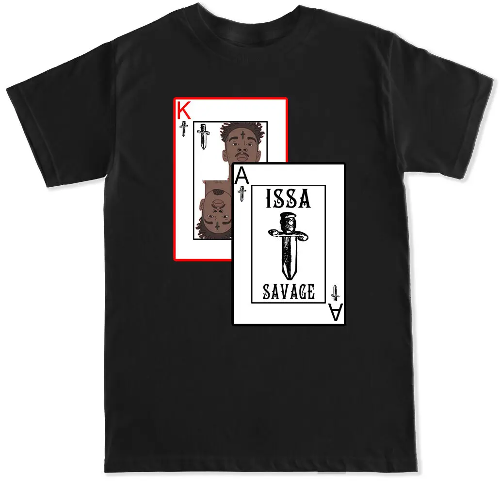

21 BLACKJACK SAVAGE ISSA RAP DRAKE FUTURE JAYZ HIP HOP TRAP MUSIC MENS T SHIRT Summer Men'S fashion Tee,100% Cotton Tee Shirt
