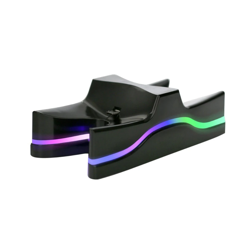  Charger Stand Dual Controllers Charger Station For PS4 Controller Game Accessories Colorful LED For