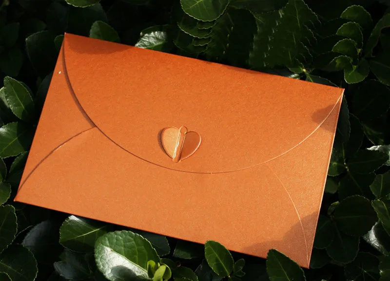 6 шт Бумажный Подарочный конверт пригласительные карты упаковка конфетный цвет сердце закрытие бумажные конверты