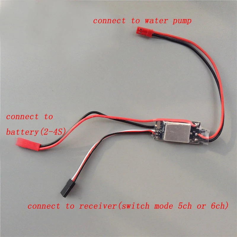 

1PC 20A One-way Brushed ESC Switch Brush ESC BEC 5V 1.5A Speed Controller 2-4S Lipo for RC 360/370/380/385 Water Pump Parts