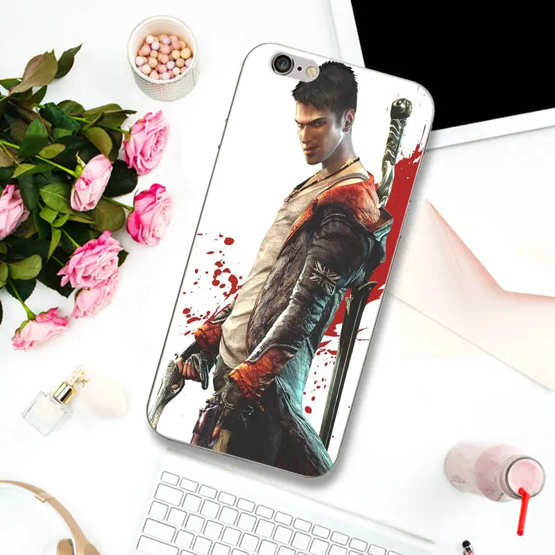 Dmc Devil May Dante Мягкий ТПУ силиконовый чехол для мобильного телефона iPhone 8 7 6 6S Plus X XR XS Max 10 5 5S SE 5C 4 4S чехол - Цвет: Picture 3