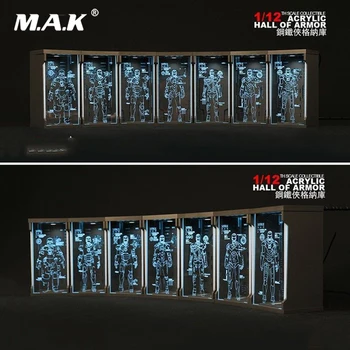 

6inches Figure Box 1/12 Comicave Display Box Acrylic Hall SHF Iron Man Dustproof Case for Steel Patriot Figure Accessory