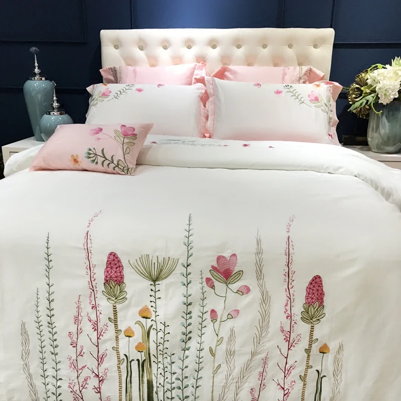 luxury Royal 100S Egyptian cotton Embroidery Bedding sets Queen King