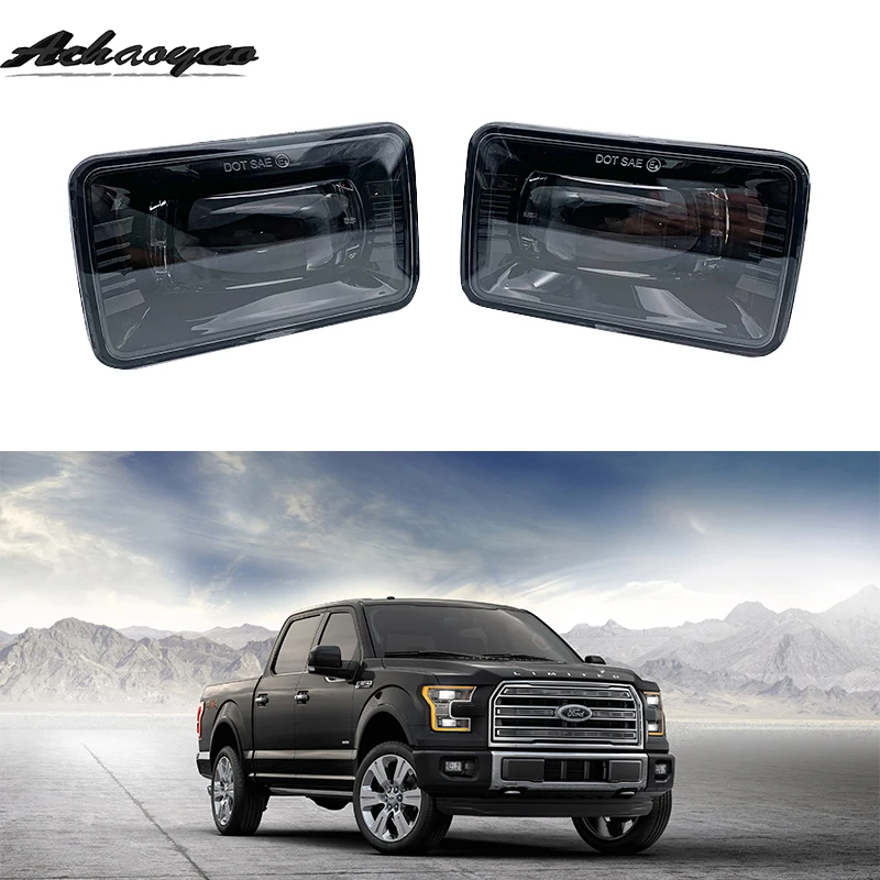 

1 Pair 4 inch Premium LED Projector Fog Light Clear Lens For Ford F150 2015 2016 2017 2018 Plug And Play