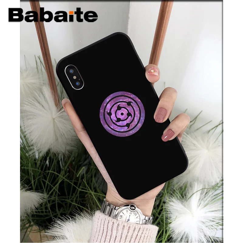 Мягкий чехол для телефона из ТПУ Babaite с аниме Наруто Учиха Саске iPhone 7 6 6S 8 Plus 5 5S SE XR