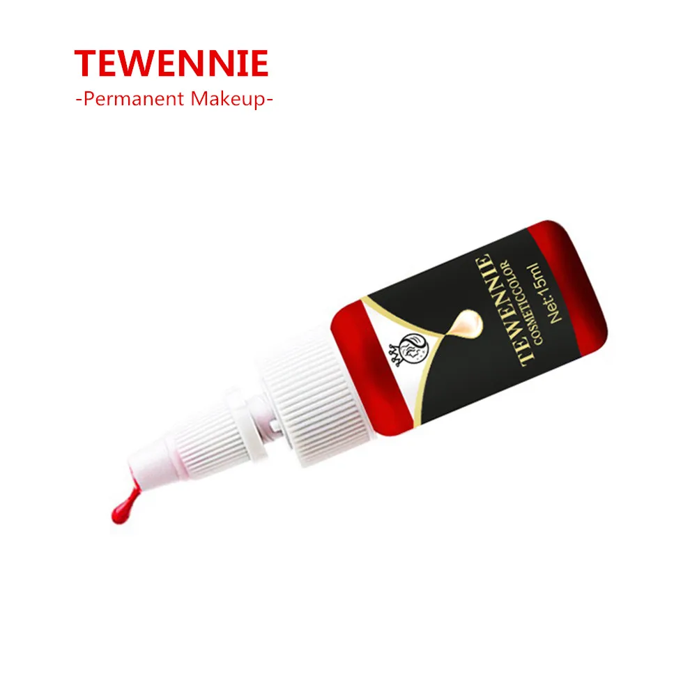 1 Bottle татуаж TEWENNIE бренд татуировки пигментные чернила Применение для бровей Eyeline губ татуировки 21 Цвет варианты