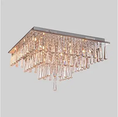 

Square Modern LED Crystal Ceiling Lights Fixtures Home Lighting Living Room Light LED Crystal Ceiling Lamp Lustres Cristal