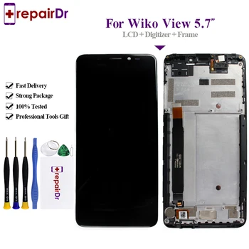 

720*1440 For wiko view LCD Display and Touch Screen 5.7'' Assembly Mobile Phone Accessories For Wiko View Lcd Screen With Tool