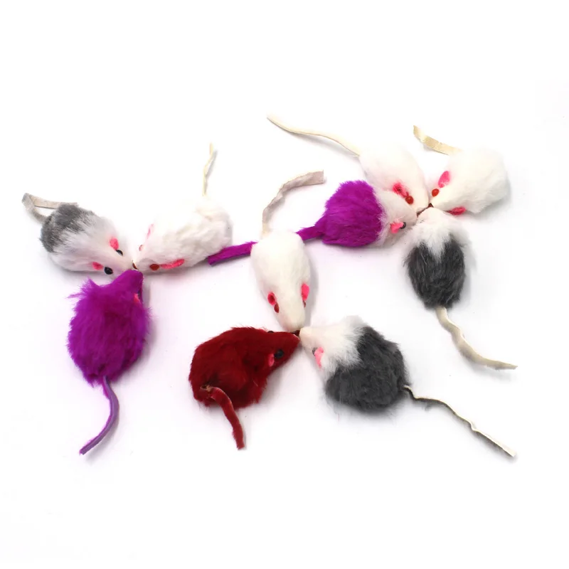 pawstrip 12Pcs/pack Rabbit Fur Cat Toy Interactive False Mouse Cat Toys With Sound Rattling pawstrip 12Pcs/pack Rabbit Fur Cat Toy Interactive False Mouse Cat Toys With Sound Rattling