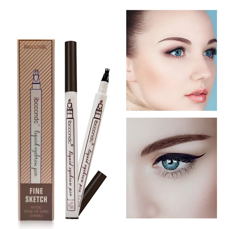 Fine Sketch Eyebrow Pen Eyebrow Tattoo Pen Smudge proof Waterproof Eye Brow Pencilin Eyebrow