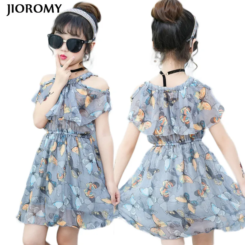 

JIOROMY 2018 New Girls Dress Summer Dresses Sarafan Floral Sundress Clothes Children Baby Costume Kids Clothing For Girls