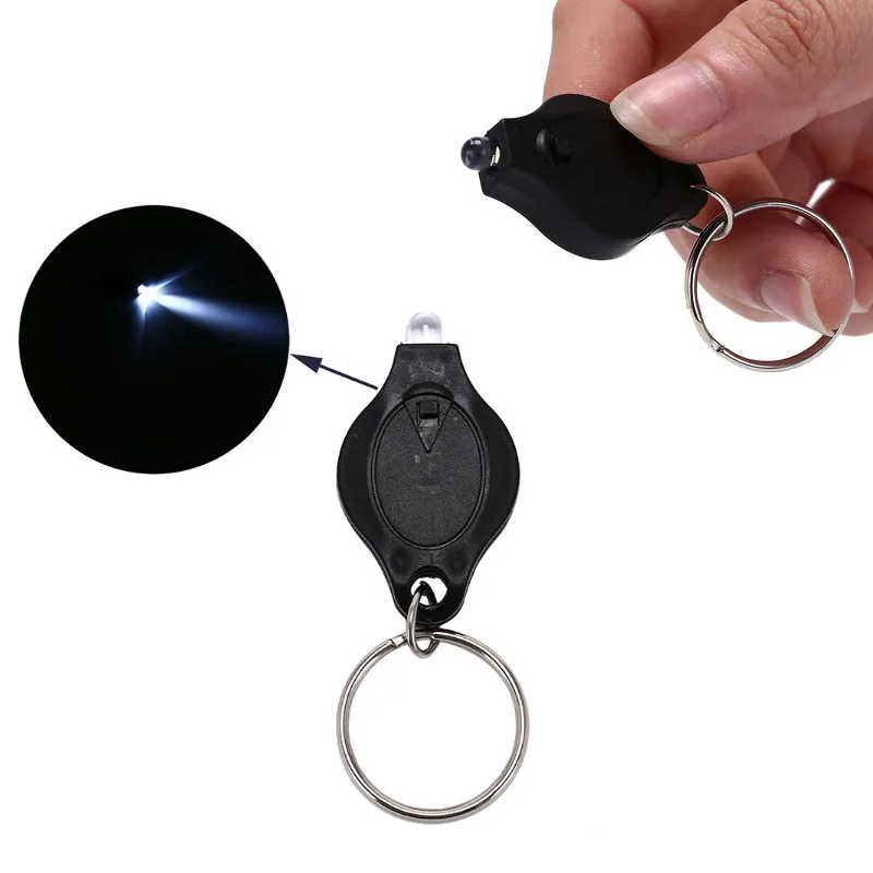 5 шт. Мини карманный брелок флэш светильник Micro LED Сжимаемый для отдыха на природе