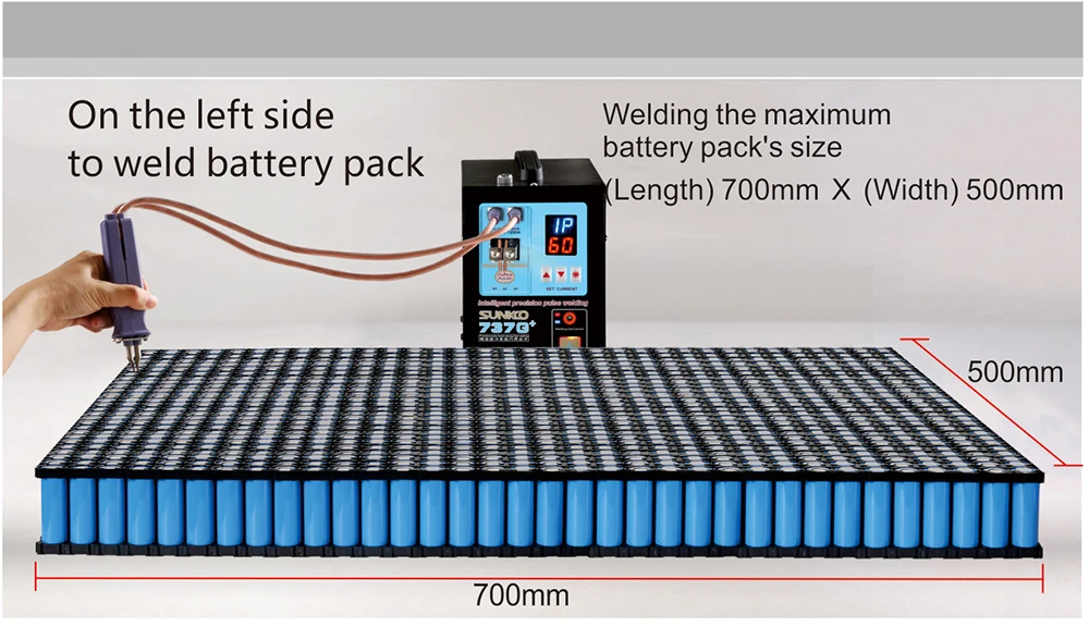 SUNKKO 737 г+ батарея точечный сварочный аппарат 18650 кВт Высокая мощность автоматический точечный сварочный аппарат для литиевых батарей импульсные точечные сварочные аппараты