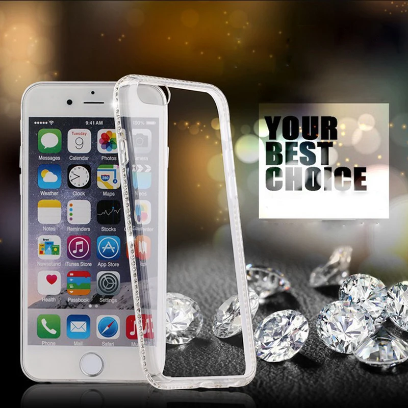 Hsmeilleur-Glitter-Rhinestones-Case-For-iPhone-X-10-8-7-6-S-6s-Plus-5-5s-se-Crystal-Soft-TPU-Bumper-Cover-Coque-Capa-de-Celular (19)