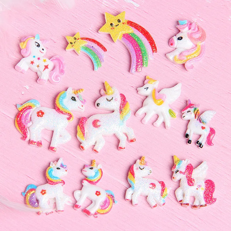 

Rainbow Unicorn Addition Slime Filler for Slime DIY Polymer Addition Slime Accessories Toy Charm Lizun Model Tool for Kid Toys E