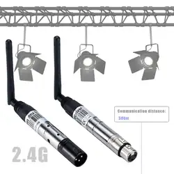 Беспроводной Аудио Видео устройство передатчик Встроенный приемник батареи DMX лазерный контроллер освещения сценический свет DJ KTV