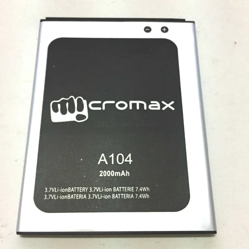 2000mAh Battery Micromax Canvas Fire 2 A104 mobile phone Batteries