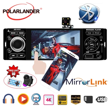 

Car Radio 4" 1 Din Microphone Rear view camera USB AUX Car MP5 Player Touch Screen Stereo auto audio Mirror Link for Andriod