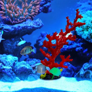 

Simulation Sea Anemone Aquarium Decoration Plants Artificial Silicone Coral Fish Tank Aquatic Plant Aquarium Accessories