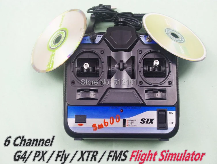 

6CH G4+PX+Fly+XTR+FMS Flight Simulator w/Software handle Emulator Suit Beginner