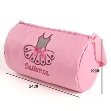 Симпатичная вышитая сумка для балета Розовая Принцесса водонепроницаемые сумки прочные девушки дети вещевой рюкзак 8601a