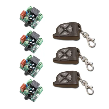 

Wireless Remote Control Switch 220V 1CH 1 CH 10A Relay Receiver RF Remote Switch Receiver & Transmitter