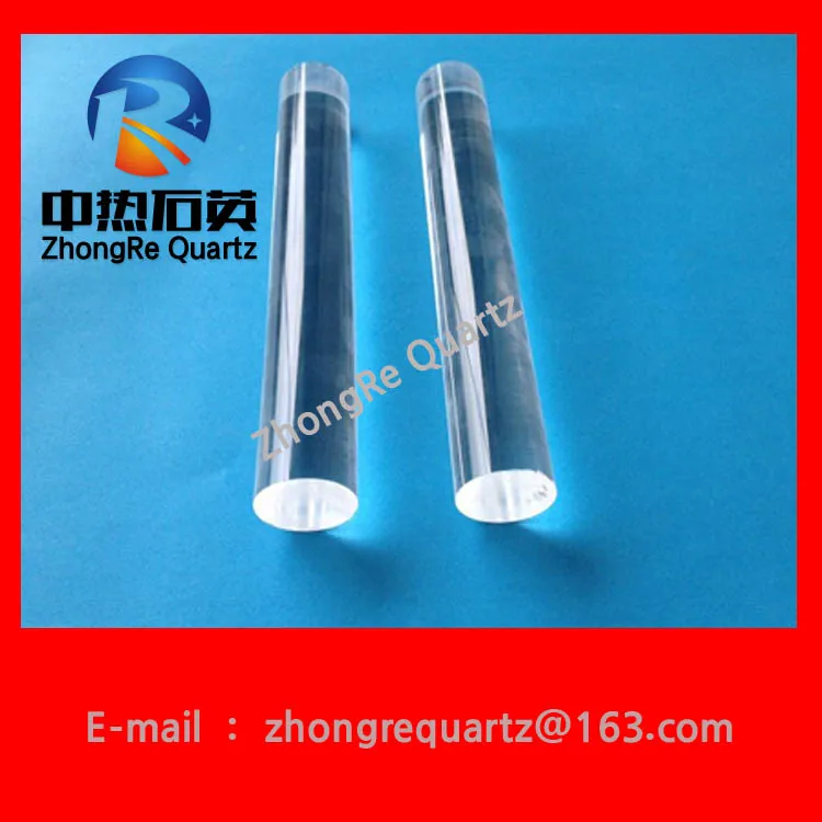 Diameter 20mm quartz glass rod,fused quartz glass rod,high purity quartz glass rodrod set black