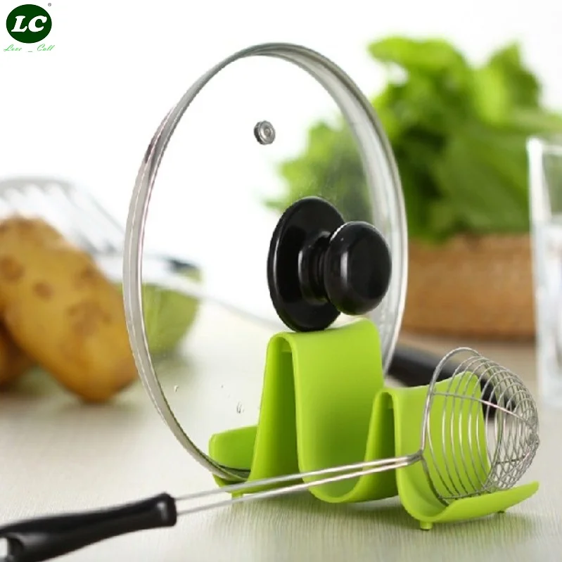 

Kitchen Storage Holder Rack Wave pan cover Small creative Storage rack Spoon Draining rack multi-purpose chopping Board Shelf