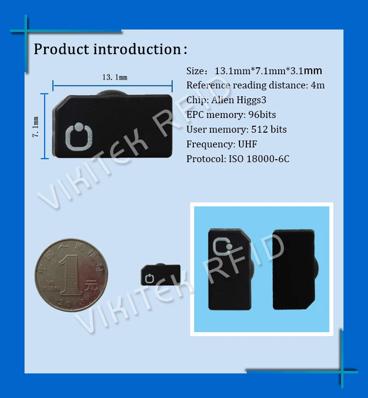 UHF RFID Анти-металлическая бирка omni-ID fit400 fit 400 915mhz 868mhz Alien Higgs3 EPCC1G2 6C прочная краска смарт-карта пассивные RFID метки