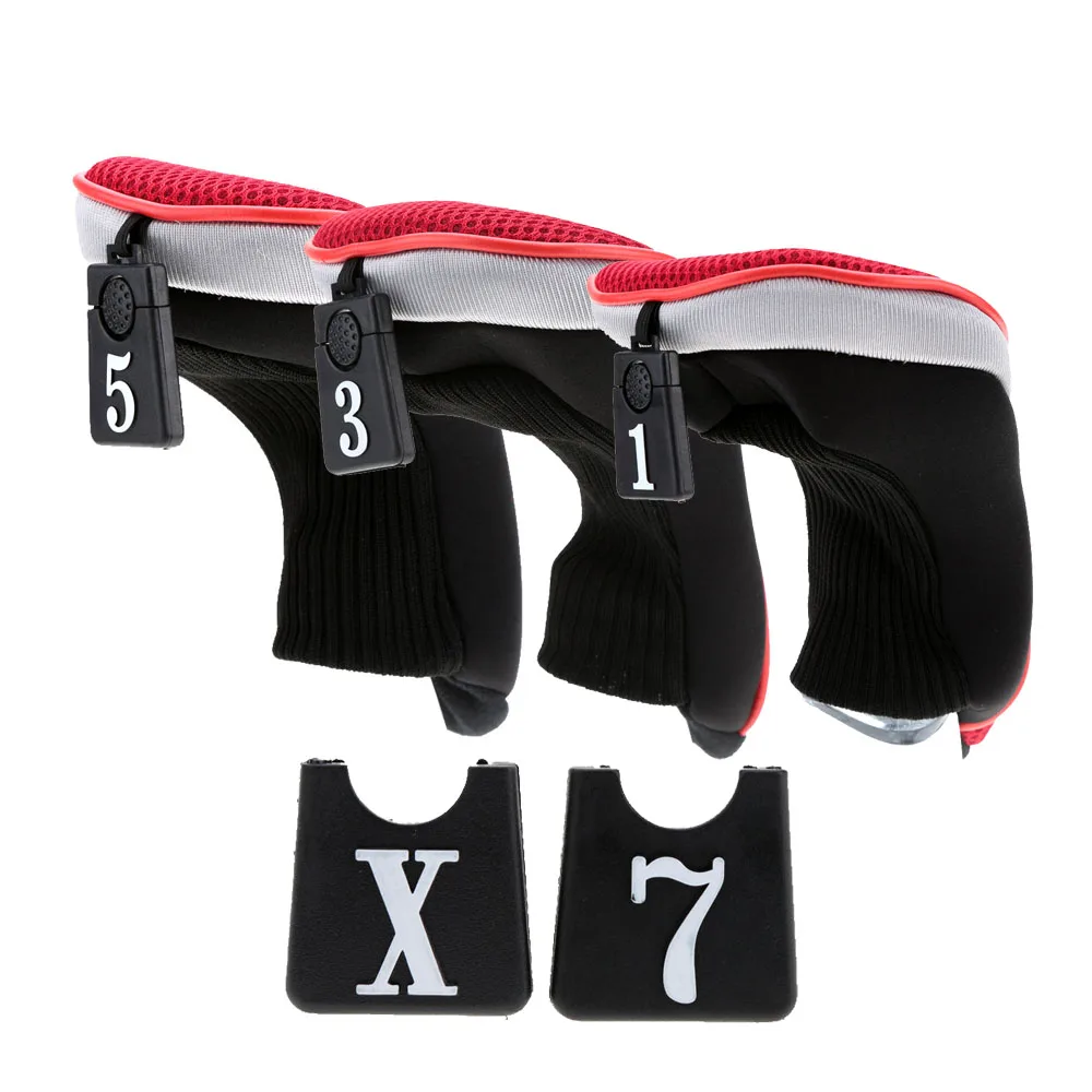 3 قطعة/المجموعة نادي رؤساء لينة 1 3 5 الخشب نادي الغولف سائق Headcovers المهنية مجموعة الجولف كاملة مجموعات