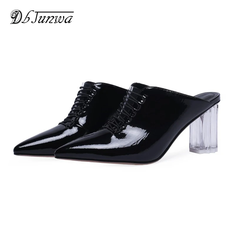 

Women Sandals 2019 New Female Shoes Woman Spring Pointed High Heels Comfortable Sandals Slippers Fashion Crystal Sandals