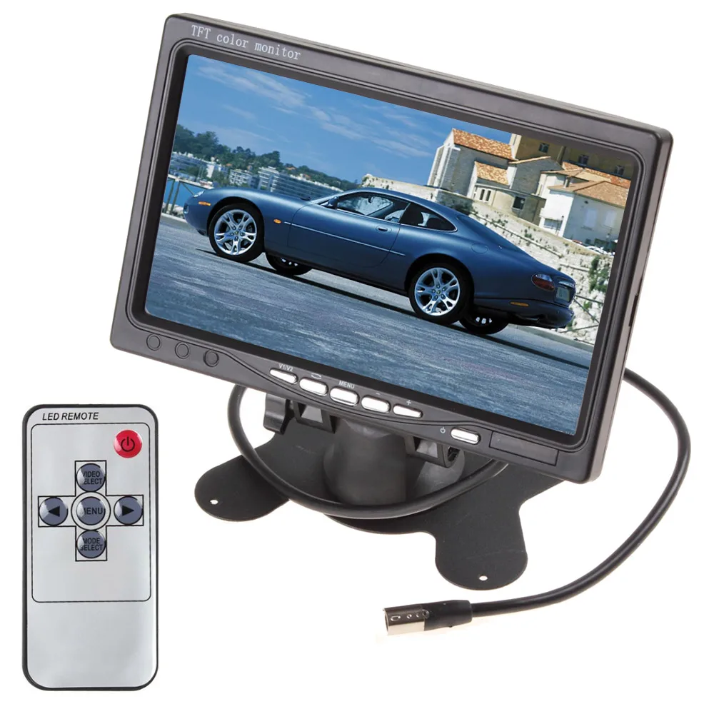 7 Inch Color TFT LCD DC 12V Car Monitor Rear View Headrest Display With
