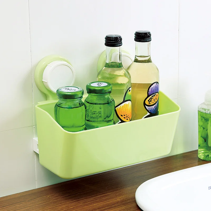 High Qaulity Suction Cup Plastic Water Bottle Storage For Bathroom And