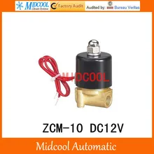 ZCM прямо тянуть диафрагмы газовый электромагнитный клапан ZCM-10 DC12V порт 3/" нормально закрытый