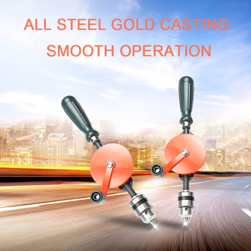 

Powerful Manual Drill Steel Precision Casting DIY Woodworking Drill Universal Hand Drill Teaching Supplies Tools