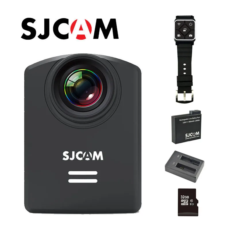 

SJCAM M20 WiFi Original Gyro 30M Waterproof Mini Sports DV with Remote Control+32GB Card +Extra 1pcs Battery+Battery Charger