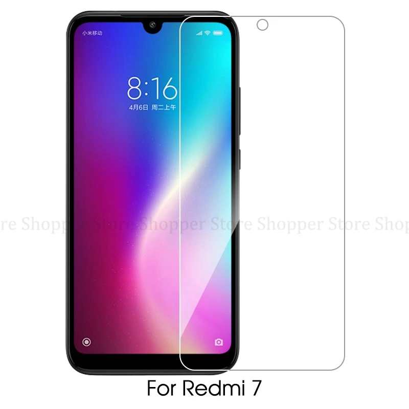 

Screen Tempered Glass For Xiaomi Redmi 7 6.26'' Transparent Protective Full Cover Glue Ultra-thin Glass For Redmi 7 Film 2019