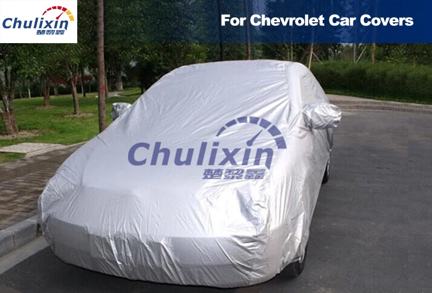 

Car-covers Waterproof Sun UV Dust Rain Resistant Protection Gray for Chevrolet CRUZE Malibu sail AVEO TRAX Captiva Camaro