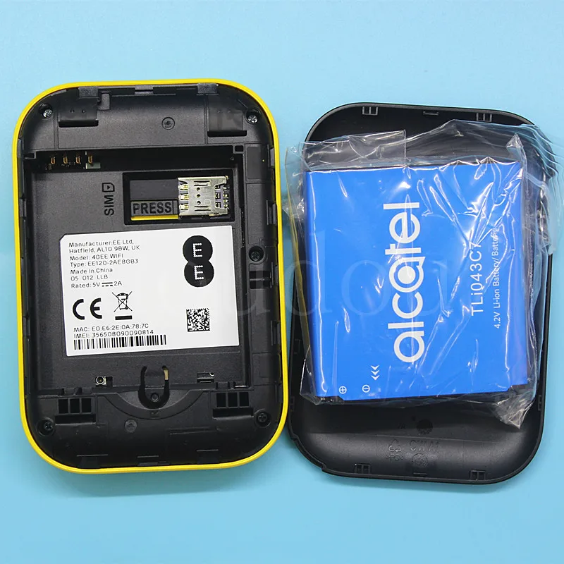  Unlocked Alcatel EE120 Cat12 600Mbps Portable 4300mAh Battery 4G LTE Mobile WiFi Router 4GEE WIFI a