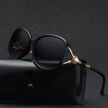 Женские солнцезащитные очки для вождения поляризованные круглые винтажные классические женские очки