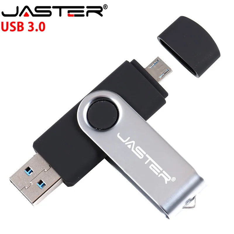 JASTER USB 3,0 OTG Usb флеш-накопители 8 ГБ 16 ГБ 32 ГБ 64 Гб 128 ГБ флеш-накопители двойной флеш-накопитель для системы android в розничной упаковке