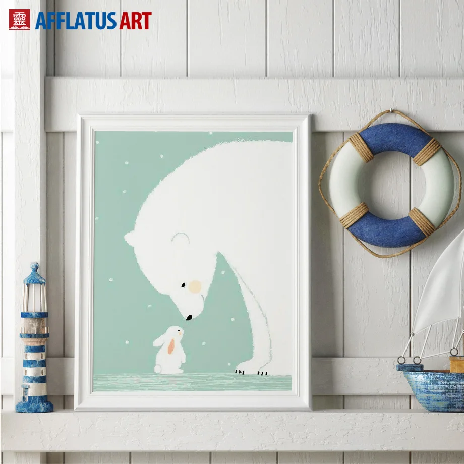 Toile D Art Mural Avec Lapin Et Imprimes Citations D Amour Pour Chambre D Enfant Affiches Et Imprimes Nordiques Aliexpress