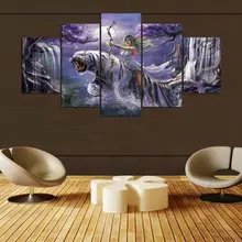 Diy 5 панель Алмазная картина игра Warcrafte Characte спальня гостиная мозаика 5D круглая Алмазная вышивка натюрморт