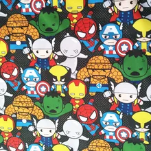 50*148 м мультфильм Капитан Америка танос Мстители Человек-паук из хлопковой ткани в стиле пэчворк, хлопок, тильда Печатных Лоскутное шитье для дома для шитья