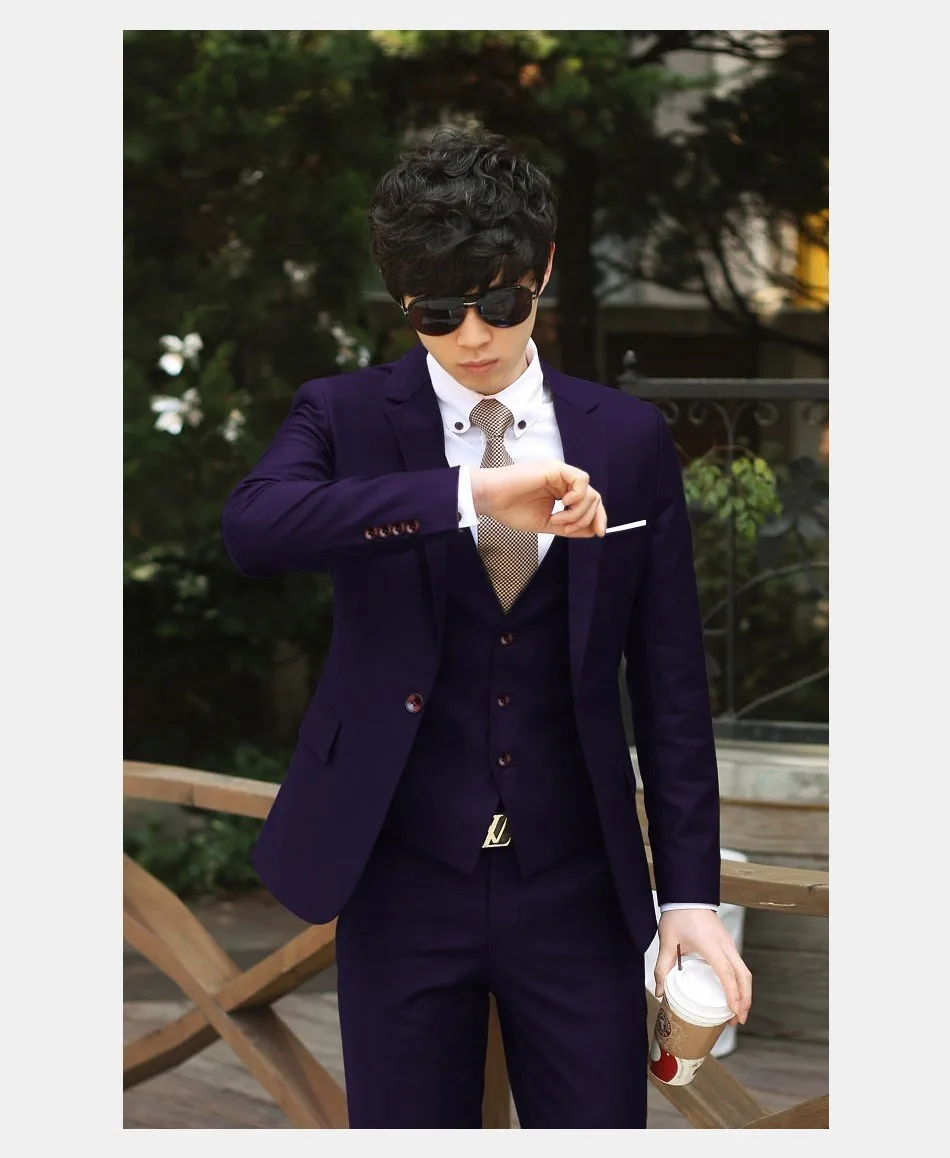 (Пиджак + брюки + галстук) роскошный мужской свадебный костюм мужские блейзеры Slim Fit костюмы для мужчин костюм бизнес формальная Вечеринка
