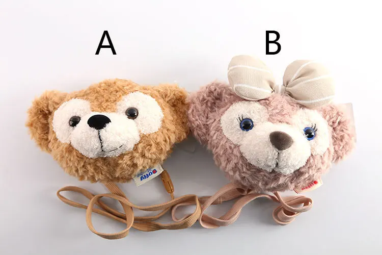 Дети мультфильм животные плюшевые милые рюкзаки мягкие игрушки сумки на плечо медведь Даффи девочек мультфильм маленький мешок для монет